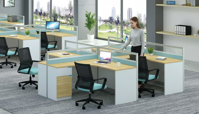 Bureau Bureau Table Table Table de travail Société Mobilier Comptoir centre d'appels Mobilier