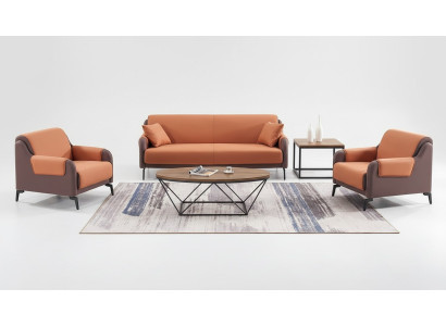 Canapé Canapé Tissu d'ameublement Canapés Suite d'ameublement 3+1+1 Siège Mobilier de bureau