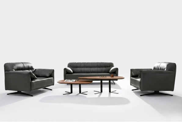 Ensemble de canapé design moderne Ensemble de canapés en cuir de luxe 3+1+1