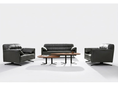 Ensemble de canapé design moderne Ensemble de canapés en cuir de luxe 3+1+1