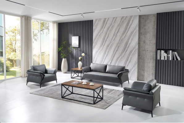 Canapé Canapé Tissu Suite Siège Canapés Canapés 3+1+1 Places Mobilier de Bureau neuf