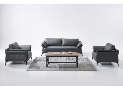 Canapé Canapé Tissu Suite Siège Canapés Canapés 3+1+1 Places Mobilier de Bureau neuf