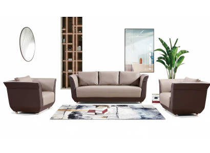 Canapé Canapé Tapisserie Siège Design Suite 3+2+1 Canapés Canapés Canapés en Tissu Bureau
