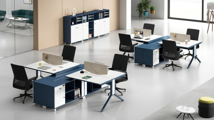 Centre d'appels 2 postes de travail Bureau Mobilier de bureau Aménagement Équipement