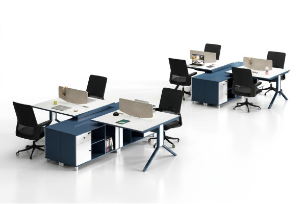 Centre d'appels 2 postes de travail Bureau Mobilier de bureau Aménagement Équipement