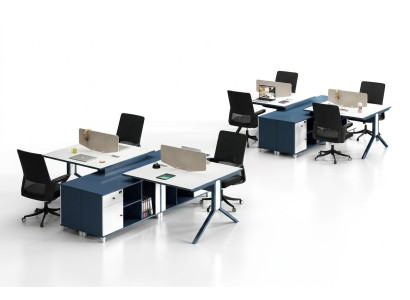 Centre d'appels 2 postes de travail Bureau Mobilier de bureau Aménagement Équipement