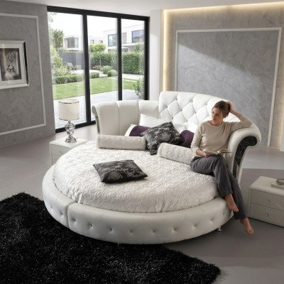 Lit Chesterfield Lits de Luxe Design Rond Hôtel Chambre Lit Rond