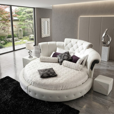Lit Chesterfield Lits de Luxe Design Rond Hôtel Chambre Lit Rond