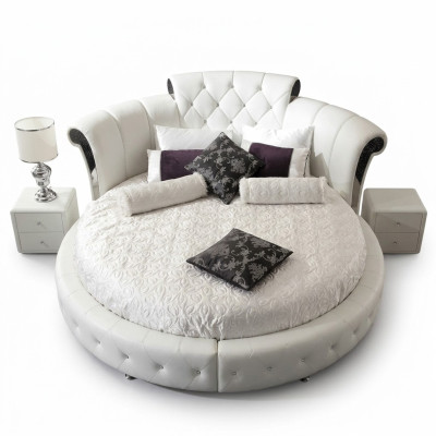 Lit Chesterfield Lits de Luxe Design Rond Hôtel Chambre Lit Rond