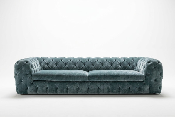 Canapés design Chesterfield en cuir de luxe canapé en tissu xxl grand canapé