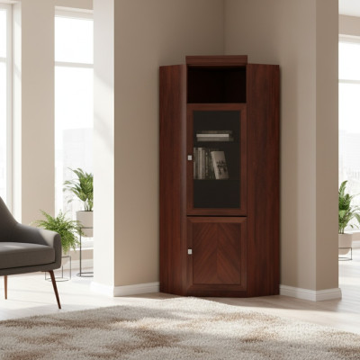 Armoire d'angle en bois, armoire, bibliothèque, commode, armoire de bureau