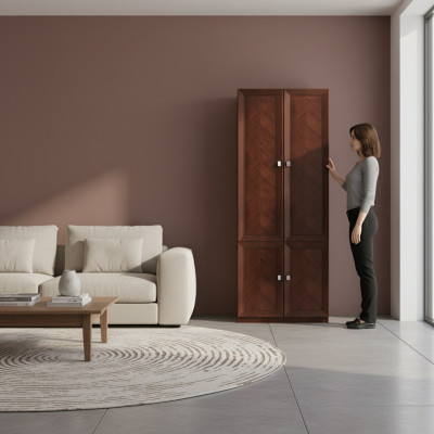 Vitrine présentoir armoires vitrine armoire à glace étagère à étagères en bois systèmes de garde-robe en étagères de salon