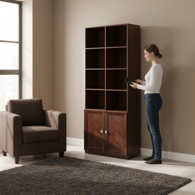 Armoire Étagère Armoires Designer Salon Mobilier de bureau Système de meubles en bois