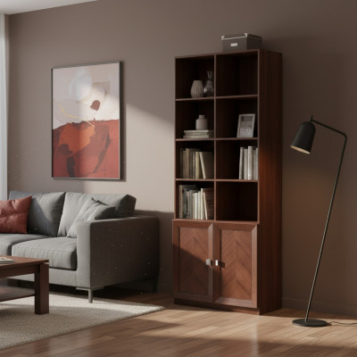 Armoire Étagère Armoires Designer Salon Mobilier de bureau Système de meubles en bois