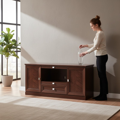 Meuble TV design Commode TV Buffet Bahut Buffet bas Armoire Étagère de salon de luxe