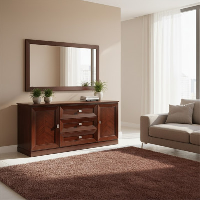 Armoire TV design Meuble TV Commode Buffet Bas Armoire Armoire Etagère Salon de Luxe