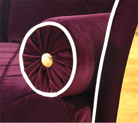 Canapé Canapé Tapisserie 2 places Canapés Canapé Ensembles de sièges Design Club Velours