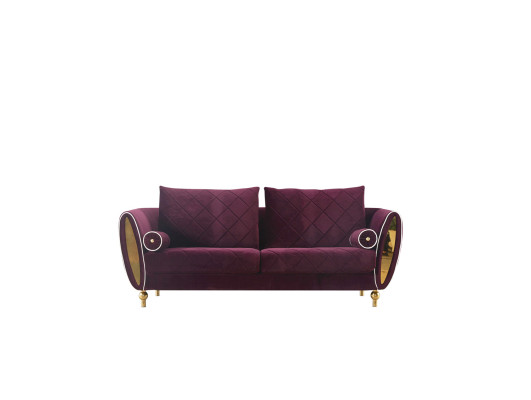 Canapé Canapé Tapisserie 2 places Canapés Canapé Ensembles de sièges Design Club Velours