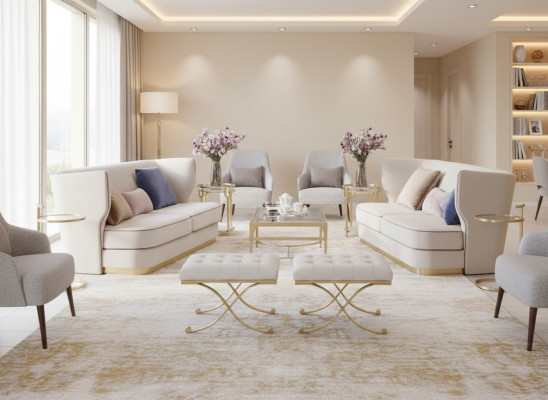 Canapé design Ensemble canapé 2+2 places Canapé Rembourrage Suite Mobilier neuf