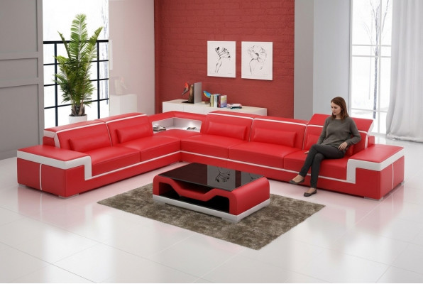 Designer Sofa Couch Ecke Sofa Polster Suite Wohnlandschaft L-form