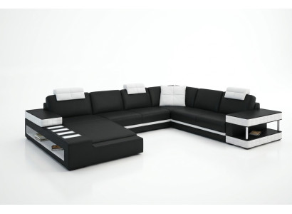 Canapé en forme de U Suite de tapisserie de meubles Paysage de vie Design Canapé d'angle de luxe