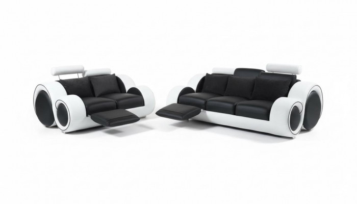 Canapé en cuir canapé ensemble de canapé nouveau design de suite 3+2 places en cuir moderne