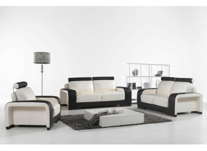 Ensemble de canapés design Canapés Canapés Rembourrage Ensembles de 3 places Ensemble en cuir