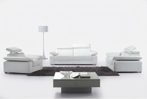 Design Canapés Canapés Rembourrage Cuir 3-1-1 Canapé set Sets Set