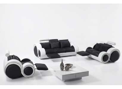 Ensemble de canapé 3+2+1 Fonction Relax Canapé en cuir Sets de canapés