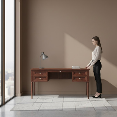 Schreibtisch Table de bureau Bureau pour ordinateur Bureau de bureau Mobilier Meubles Tables Table de travail