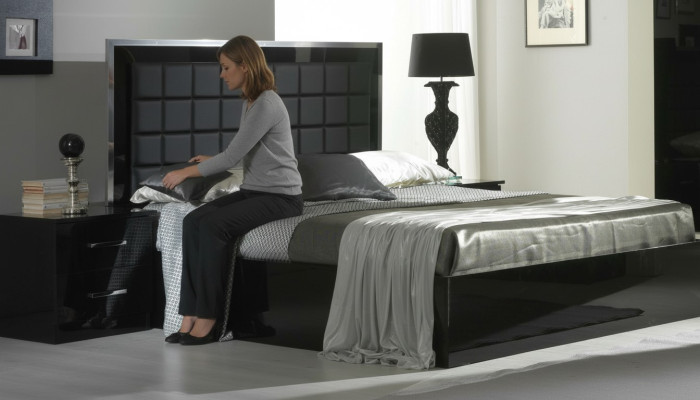 Boxspring-Bett Design, gepolstertes Bett, Betten, Hotelbett, italienische Möbel