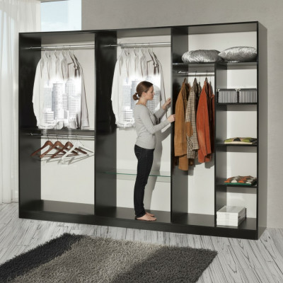 Armoire de style classique ou moderne en bois pour manteau Nouveaux meubles d'armoire de vestiaire.