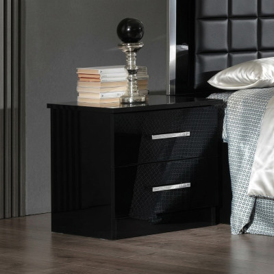 Table de nuit Console côté Dormir Consoles de chambre de designer des tables en métal Brille