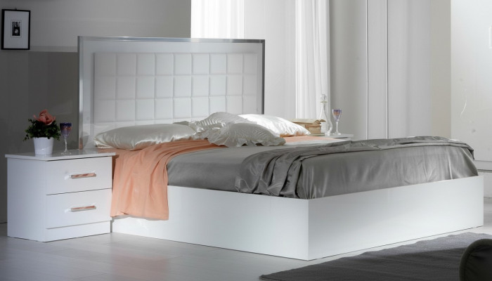 Lit classique Lit d'hôtel Lit rembourré Lit double 160x200 ou 180x200cm nouveau