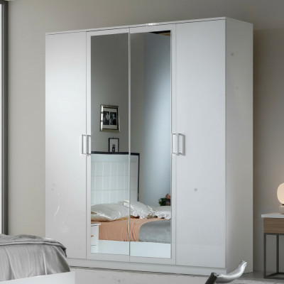 Style classique Armoire Penderie en Bois Porte-manteau Armoires