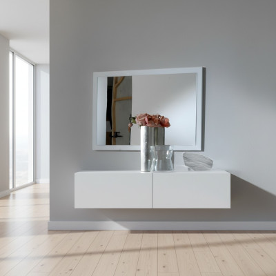 Miroir cadre en bois Miroir mural Classique r Miroir Designer 90x60cm Bois grand xxl