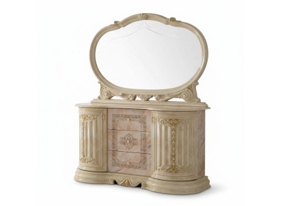Miroir Commode Armoire Commodes Bahut Ensemble de chambre Bois Style moderne neuf