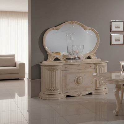 Commode Buffets Bahut Miroir Meubles Italiens 2 pcs. Ensemble neuf