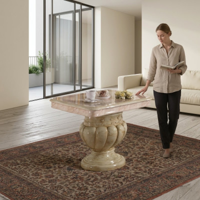 Mobilier de salon de style italien Table basse Table d'appoint Tables en bois Canapé neuf