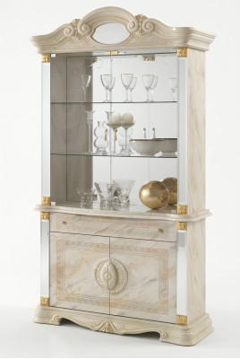 Vitrine de présentation de vitrine de magasin de luxe Armoire en verre Style moderne Bois Salon