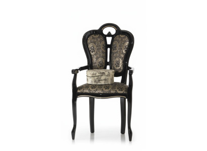 Chaise en bois Chaise de salle à manger Designer Textile Chaises royales Fauteuil Italie Meubles