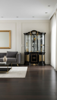 Vitrine Armoire en verre Salon Vitrine Vitrines armoire XXL Mobilier neuf