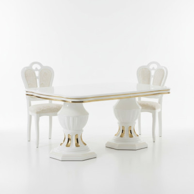 Table de salle à manger classique en bois Tables en bois Brillant Tables de salle à manger italiennes