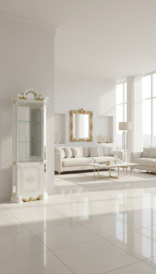 Vitrine de luxe Vitrine d'angle Armoire vitrée Mobilier moderne Étagère classique ITALIE