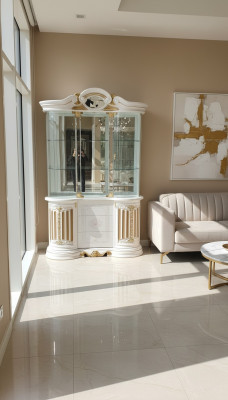 Vitrine Armoire en bois Vitrine classique Armoires en bois Design Salon en verre