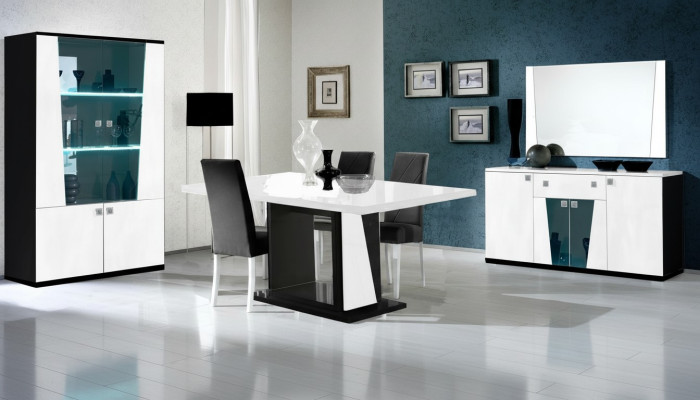 Meubles de luxe Chaise Chaises Groupe Suite Salle à manger Table à manger Ensemble de 8 pièces Table nouvelle