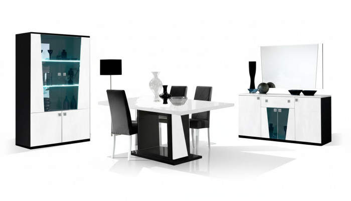 Meubles de luxe Chaise Chaises Groupe Suite Salle à manger Table à manger Ensemble de 8 pièces Table nouvelle