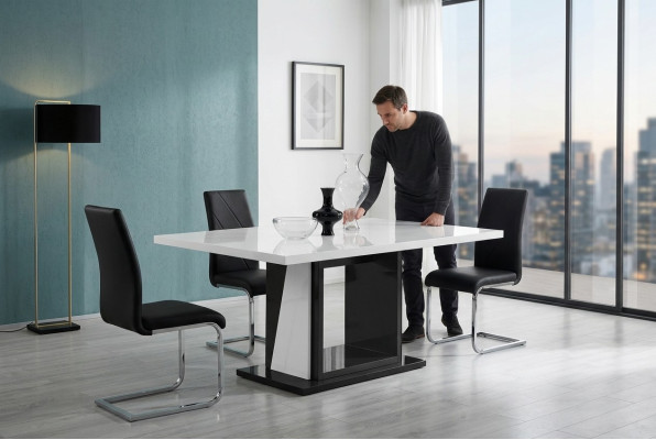 Moderne Esstisch Tisch Tische Holztisch Esszimmer 140/180x90cm ausziehbar neu