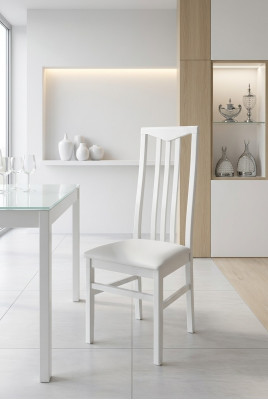 Chaise 2x Chaises de Salle à Manger Fauteuil en Bois Mobilier Design Chaise Rembourrée Fabriquée en Italie