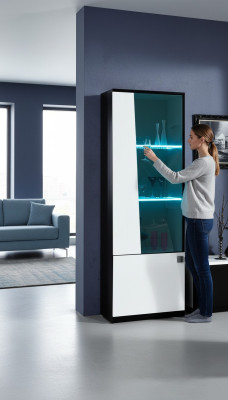Élégante vitrine moderne pour salon vitrine de style armoire vitrine vitrine en verre pour salon nouveau